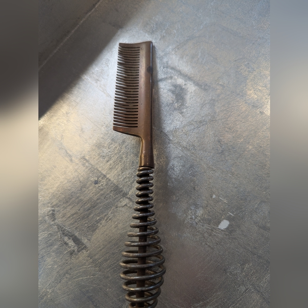 Antique Bronze Hair Comb For Hair Straightener Cast Iron